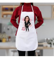 Kişiye Özel Çalışan Kadına Hediye Karikatürlü Mutfak Önlüğü