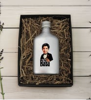 BK Gift Hediye Kutulu Kişiye Özel The Baba Karikatürlü Gümüş Tasarım Cam Şişede 200 ml Kolonya-1, Babaya Hediye, Babalar Günü Hediyeleri, Hediyelik Baskılı Kolonya