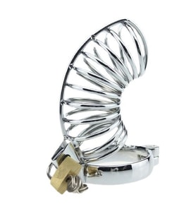 Bonilove Metal Chastity Cage Fetiş Kilitli Penis Kafesi