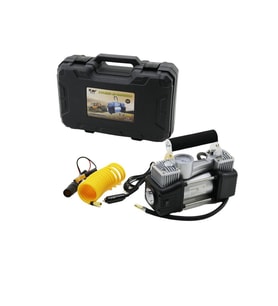 ÇİFT SİLİNDİR OTO - ARAÇ HAVA KOMPRESÖRÜ DC/12V - 23Amp - 150PSI FENERLİ BAR GÖSTERGELİ (5343)