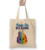 Keep On Believing Unicorn Ice Cream Bez Çanta Uzun Saplı