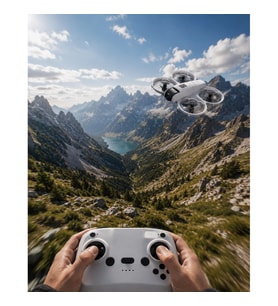 Kameralı Mini Akıllı Drone Çift Bataryalı LED Işıklı Engel Algılamalı