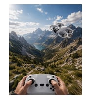 Kameralı Mini Akıllı Drone Çift Bataryalı LED Işıklı Engel Algılamalı