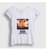 Presmono Kadın Beyaz Cover V2 Film 2001 A Space Odyssey T-Shirt 241699tt