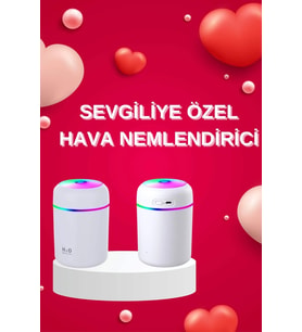 Sevgiliye Hediye Led Işıklı Hava Nemlendirici Usb Şarjlı Sevgiliye Özel