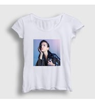 Presmono Kadın Beyaz Poster V3 Dua Lipa T-Shirt 326319tt