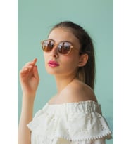 Frodo Matte Cream Unisex Polarize Güneş Gözlüğü