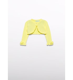 Mayoral Abel Lula Kız Bebek Olive Bolero Sarı