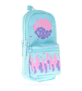 Kaukko Kalem Çantası Layer Junior Bag Good Vibes Üç Bölmeli Kalem Çantası (Karışık)