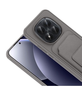 Redmi Note 15 Pro 4G Kılıf Deri Dokulu ve Kartlıklı BiKart TPU Premium Kapak