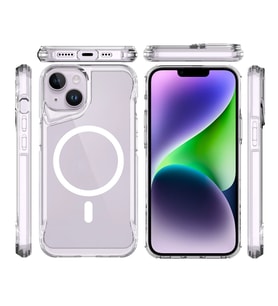 Lexroo iPhone 14 Kılıf M-safe Şarj Özellikli T-Max M-safe Kılıf - Renksiz