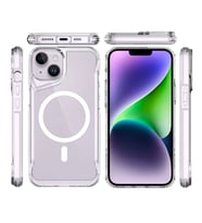 Lexroo iPhone 14 Kılıf M-safe Şarj Özellikli T-Max M-safe Kılıf - Renksiz
