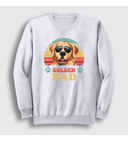 Presmono Unisex Beyaz Golden Retriever Dad Dog Hediye Köpek Sweatshirt 537809tt