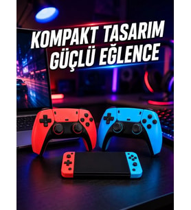 Kablosuz Retro Oyun Konsolu HDMI TV Bağlantılı Çift Gamepad Seti