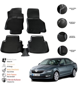 Skoda Octavıa 2003 3D Havuzlu Paspas OTL