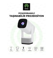 Taşınabilir 4K Destekli Projeksiyon Cihazı, 1080p, Android, Hoparlörlü