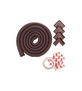 Slim (ince) Kauçuk Kenar + Köşe Koruyucu Set Kahverengi (Çok Renkli)