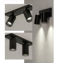 RİOLİGHT MODERN1 SİYAH1 MUTFAK1,GİYİNME ODASI1,CAFELER1 İÇİN GÜN İŞİĞI METAL 2Lİ SPOT(AMPUL DAHİL)