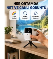 Hafif ve Taşınabilir Projektör – 750 Gram Ağırlıkla Mobil Kullanıma Uygun Yeni Nesil
