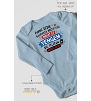 Anneye özel Uzun Kollu Bebek Body %100 Pamuk