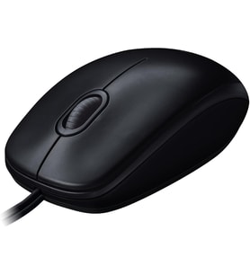 M100 USB Kablolu Mouse, PC, Mac, Dizüstü Bilgisayar ile Uyumlu, 1000 DPI Optik İzleme, Sağ ve Sol Elle Kullanıma Uygun, Siyah