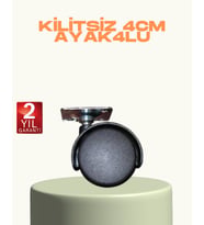 Northcity 4 cm Kilitsiz Mini Tekerlek Ayak Seti 4'lü - Mobilya ve Sehpa için Gürültüsüz ve Kaygan Çözüm
