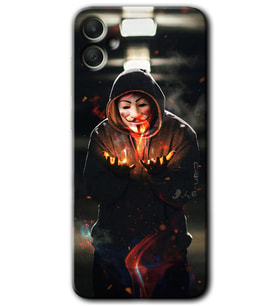 Galaxy A05 Kılıf HD Desen Baskılı Kılıf - V for Fire