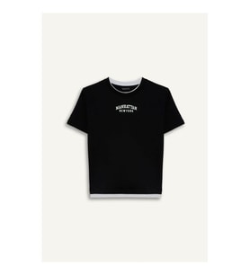 Defacto 26Y801002303 Siyah Erkek Çocuk T-Shirt G7150A8/BK81