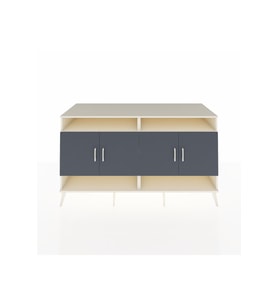 Kronos Konsol 6 Raflı 4 Kapaklı 176x59x99 Aytaşı-Antrasit/Aytaşı
