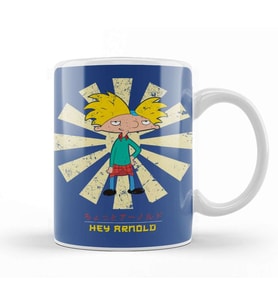 Hey Arnold Retro Japanese Kupa Bardak Porselen
