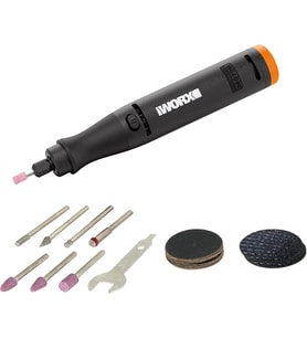 Worx Wx739.9 Makerx 20Volt Kömürsüz Profesyonel Gravür Makinesi + 19 Aksesuar (Akü Dahil Değildir)