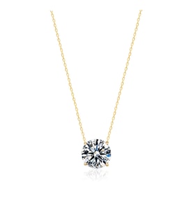 EMILIANO JEWELLERY SİLVER 925 AYAR ZİRKON TAŞLI YUVARLAK DESENLİ KOLYE