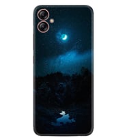 Samsung Galaxy A04E Kılıf Silikon Desen Özel Seri Gece 1633