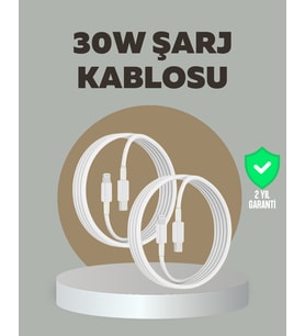 iPhone iPad Airpods Uyumlu 30W Type-C to Lightning Kablo