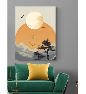 GÜN BATIMI ART KANVAS TABLO RESTORAN EV DUVAR SALON OFİS HEDİYELİK DEKARASYON SÜSÜ ÖLÇÜ SEÇİNİZ