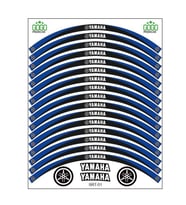 Yamaha Mavi Siyah Uyumlu Reflektörlü 1 Set Jant Şeridi