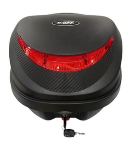GAFF G32 Carbon Tasarımlı Motosiklet Arka Çanta 32 Litre Sırt Dayamalı Port Bagaj Kilitli Siyah