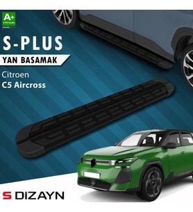 S-Dizayn Citroen C5 Aircross 2 Hybrid Benzinli S-Plus Siyah Yan Basamak 193 Cm 2025 Üzeri A+ Kalite