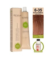 Renna AMONYAKSIZ Bitkisel Yıpranmış Saçlar İçin Saç Boyası 6-35 DORE AKAJU 60ml