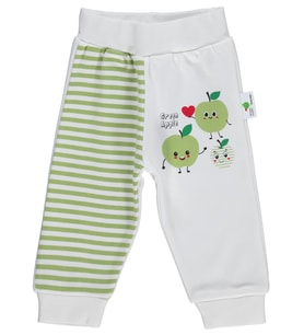 Nova Baby Yeşil Ema Kokulu Ribanalı 1-9 Ay Tek Alt Bebe - Ekru