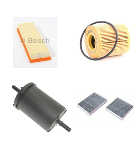 Bosch Filtre Bakım Seti Citroen C3 1.4 Benzinli 2009-2017 Hava + Yağ F + Yakıt F. + Polen Sardes