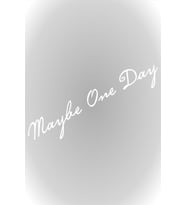 Belki Bir Gün Maybe One Day Sticker Oto Sticker Beyaz 20 Cm