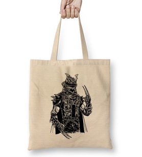 Samurai Punk Portrait Bez Çanta Uzun Saplı