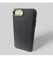 Iphone 7-8 Plus siyah Renk Gold Kamera Çerçeveli Silikon Telefon Kılıfı