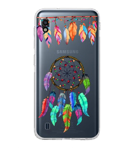 PrintiFy Samsung Galaxy A10 ile Uyumlu Nazar Boncuğu 6 Baskılı Kamera Korumalı Şeffaf Silikon Kılıf
