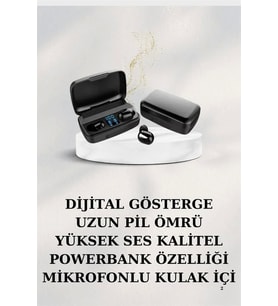 Dijital Göstergeli Bluetooth Kulaklık Kablosuz TWS Stereo Bluetooth 5.0