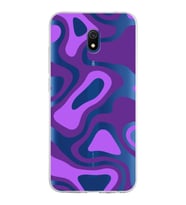 Xiaomi Redmi 8A Uyumlu Kapak  Renkli Desen Tasarımlı Şeffaf Silikon Kılıf