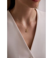 14 Ayar Lotus Altın Kolye