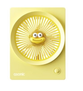 Asonic AFN23 Sarı 500mAh 3 Hız Kademeli Masaüstü Usb Fan