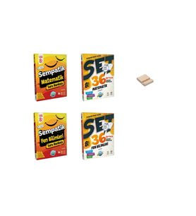 LGS 8. Sınıf Matematik ve Fen Sempatik Soru Bankası ve Haftalık Kazanım Denemeleri 4lü Set